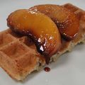 GAUFRE A LA MOUTARDE AU MOÛT DE RAISIN ET PECHE