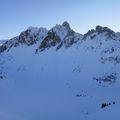 12/01/12 : Ski de rando : Mont Gardy : couloir NW 4.2 E2 45° max 300m