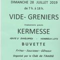 Kermesse et vide Grenier à Lainsecq le 28 juillet 2019
