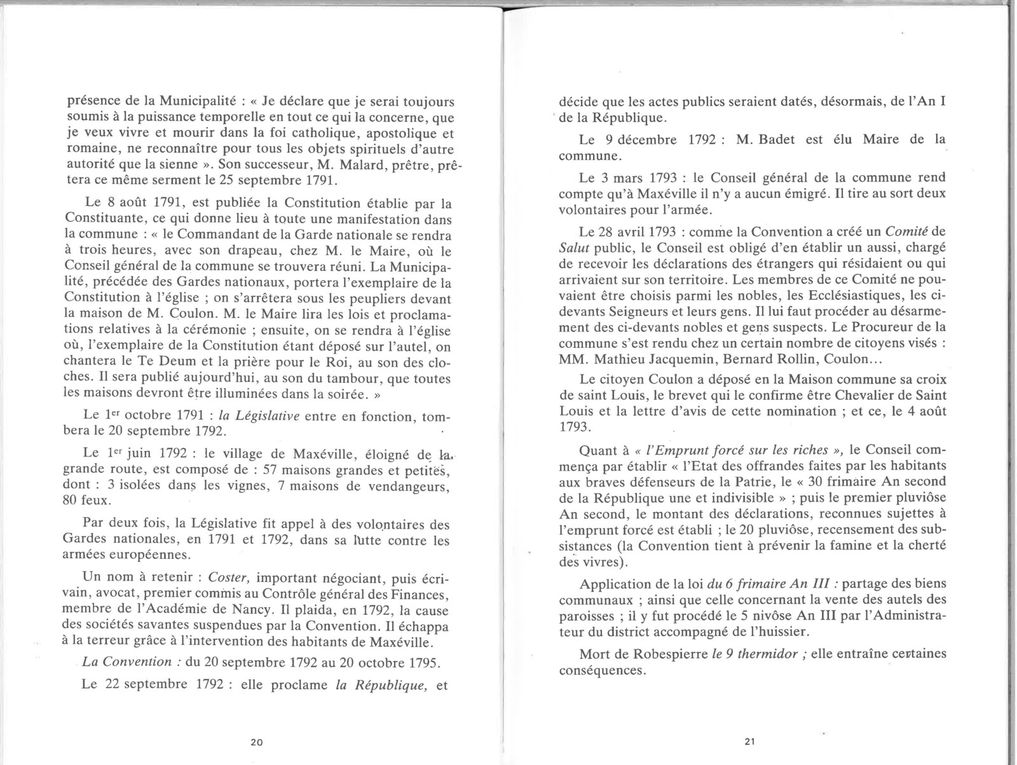 Histoire de Maxéville par André Vautrin 