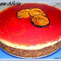 GATEAU ALICIA ( MYRTILLES , CHOCOLAT ,ORANGES SANGUINES )