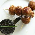 Tsukune teriyaki-Brochettes de boulettes japonaise