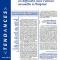 Profil des patients en difficulté avec l’alcool accueillis à l’hôpital - Tendances (OFDT) n°82