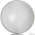 A molded white-glazed porcelain bowl, China, probably Dehua or Huzhou ware, Yuan dynasty