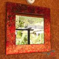 Miroir mixed media - Mixed media mirror