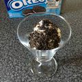 Crème glacée vanille au éclats d'oreo