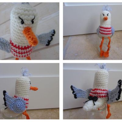 Mouette au crochet