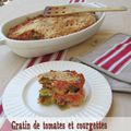 Gratin tomates et courgettes