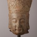 Stone head of Guanyin, China, Song Dynasty (960-1279)