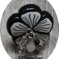 Bague Black & white