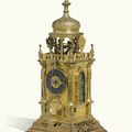 A renaissance gilt-copper turmchenuhr with automaton and alarm, possibly Joseph Motte, Augsburg, circa 1630 and later