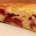 Gâteau aux framboises (et tofu soyeux, sans beurre!)