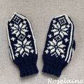 Snow Flake Mittens by Drops Design