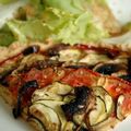 Tarte aux légumes d'été, sans blé, sans lait de vache, et flocons de levure sans gluten