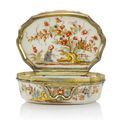 Three 18th century Saint Cloud Chinoiserie snuff boxes from the Helmut Joseph Collection 
