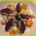 Salade quercynoise au magret séché fait maison