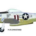 MUSTANG P-51-D " 11"-N-1451-D.
