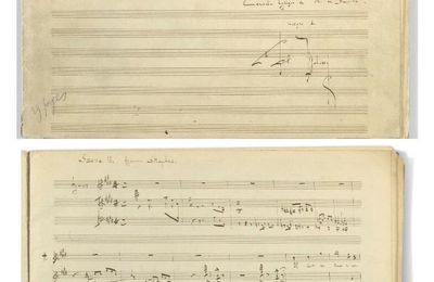 Un manuscrit inédit de Debussy en vente à Paris, le 29 mai 2018