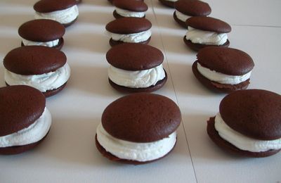 Whoopies pies black and white