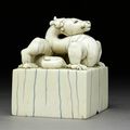 Ivory seal surmounted by a dragon, Ming Dynasty (1368 - 1644)