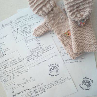 Tutoriel des moufles/mitaines au crochet et tricot ou celle qui remet enfin un article sur son blog