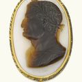 Cameo with a portrait of the Roman emperor Galba, French or Italian, circa 1575