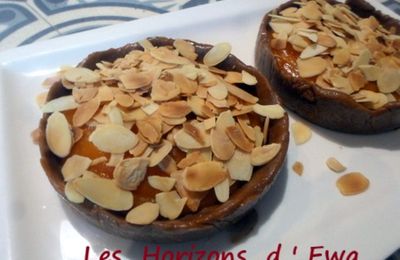 Tartelettes au coulis d'abricots et gingembre , sans cuisson