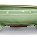 A Longquan celadon-glazed bulb bowl, Ming dynasty (1368-1644)