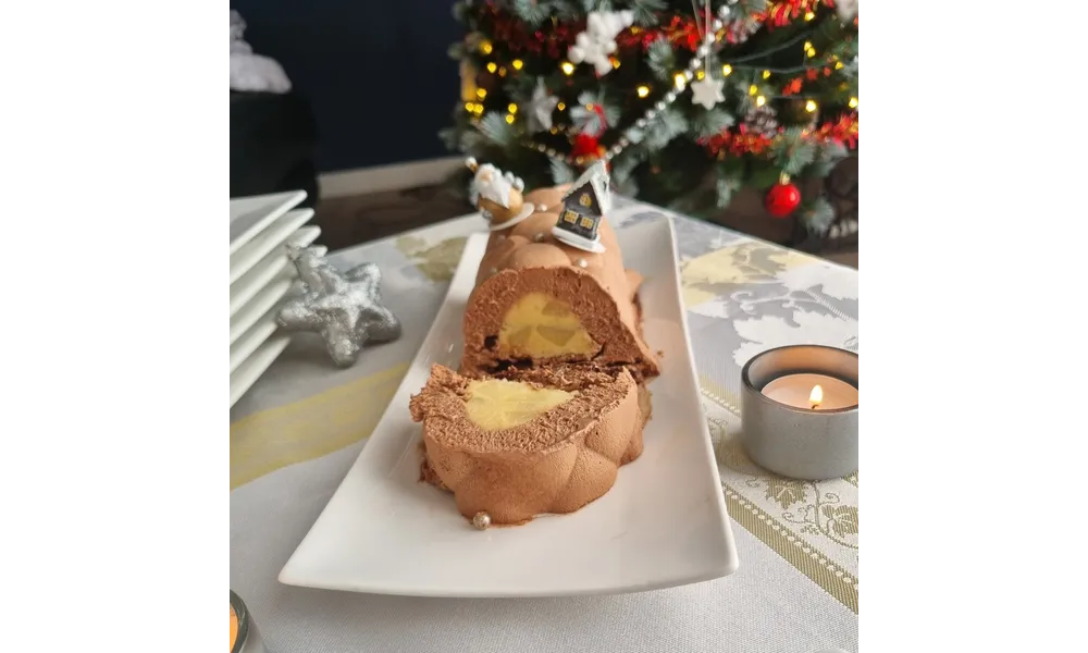 Bûche poire chocolat