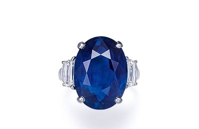 A 16.36 Carat Burmese Sapphire and Diamond Ring, by Bvlgari