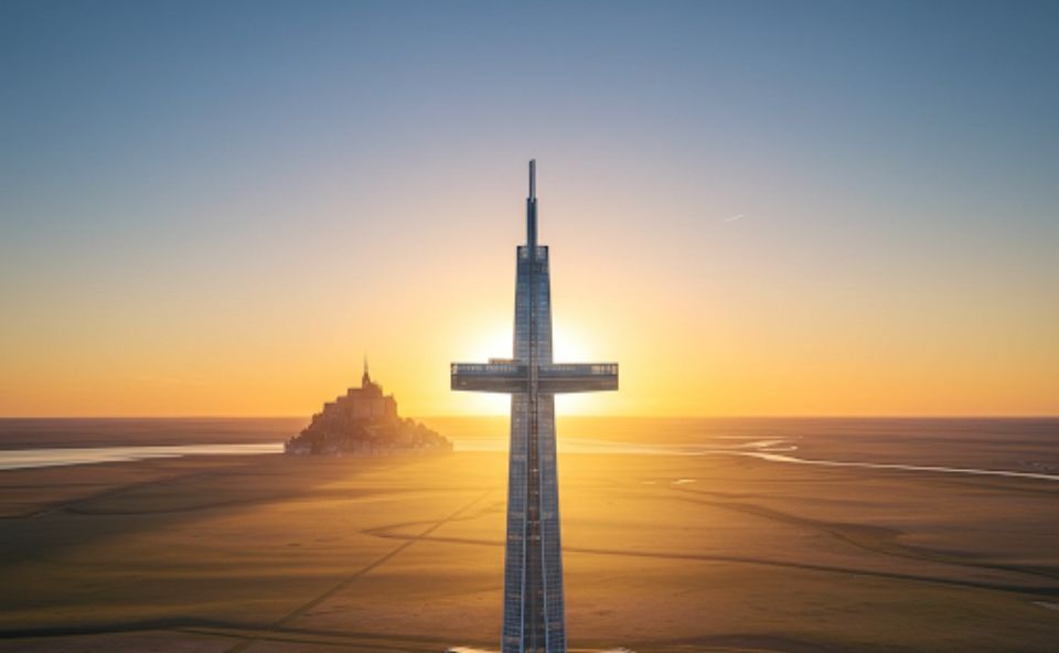 Avranches immeuble de luxe forme croix Mont-Saint-Michel poisson d'avril 2025