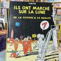 Ils ont marché sur la Lune, on a marché sur la Lune, Objectif Lune, TINTIN par Hergé, éditions originales belges et françaises