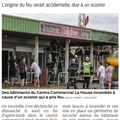 Incendie dans un centre commercial