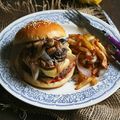 Burger raclette et champignons