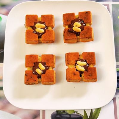 Gâteaux au beurre de cacahuètes et pépites de chocolat