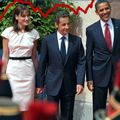 La cote de Sarkozy remonte grâce à la famille Obama