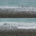 la mer à Nice... un peu grise! Un peu triste!