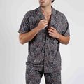 Pyjama homme d'été motif CACHEMIRE