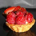 Tartelette aux framboises