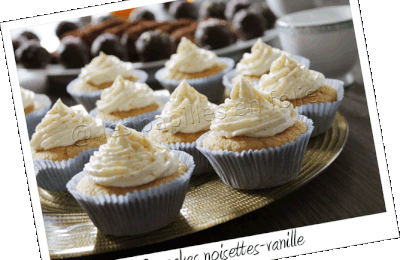 Cupcakes noisette et vanille