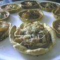 Tartelettes tomates-ciboulette-gruyère