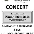 MOUSSONVILLIERS - Concert