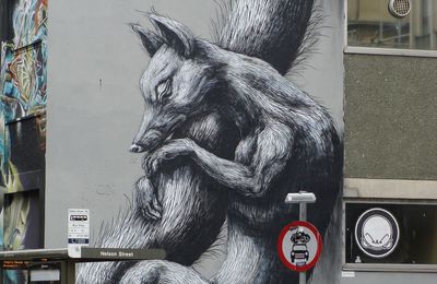 Quelques oeuvres pariétales utra-modernes saisies à Bristol (GB) et environs (voir galerie à gauche, Sur les murs)