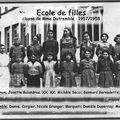 Ecole publique de filles 1957/1958