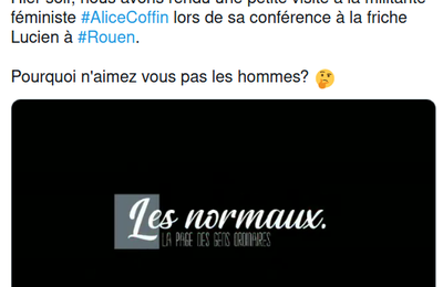 ROUEN, mois du féminisme: Alice Coffin n'aime pas l'élégance normale et... normande!