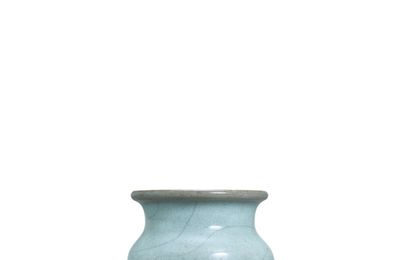 A small Junyao tripod incense burner, Song dynasty