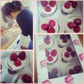Raspberry Amaretti Cakes