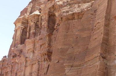 Jordanie - la cité antique de Petra vue du ciel