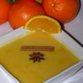 Crème anglaise épicée à l'orange (sans lait)