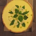 Tarte citron vert basilic